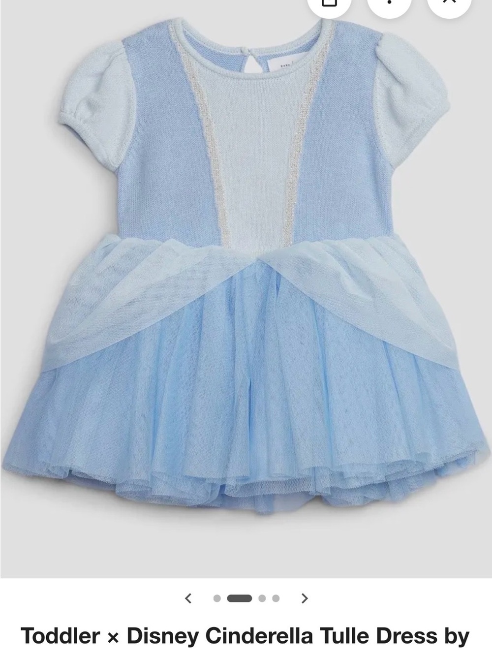 GAP Infant Light Blue Cinderella dress costume